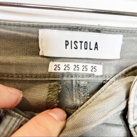 Pistola | Mara Straight Leg Capri Green Pant S - Picture 6 of 6